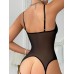 Sheer Camisole Jumpsuit in Black