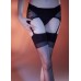 1 Peice Women's Lace Garter Thigh High Stocking Tights in Black