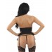 Classified Satin and Lace Waspie Belt Blue