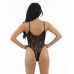 Classified Flower Lace Teddy in Black