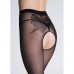 Giulia Intimo Favor 40 Denier Bow Patterned Crotchless Tights 