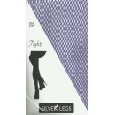 Silver Legs Purple Fishnet Tights