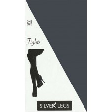 Silver Legs 40 Denier Opaque Tights in Slate Grey