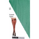 Silver Legs Seamed Fishnet Tights in Black