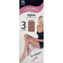 Sweetheart 15 Denier 3 Pack tights in Extra Large