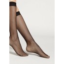 Fishnet 2 Pack Knee Highs in Black