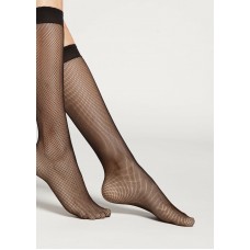 Fishnet 2 Pack Knee Highs in Black
